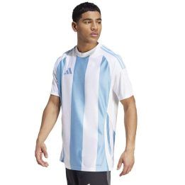 Vyriški rungtynių marškinėliai adidas Striped 24, balti ir žydri