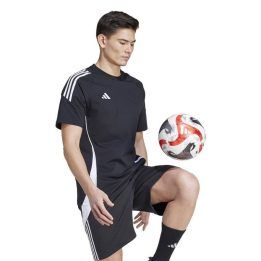 Vyriški medvilniniai futbolo marškinėliai adidas Tiro 24, juodi