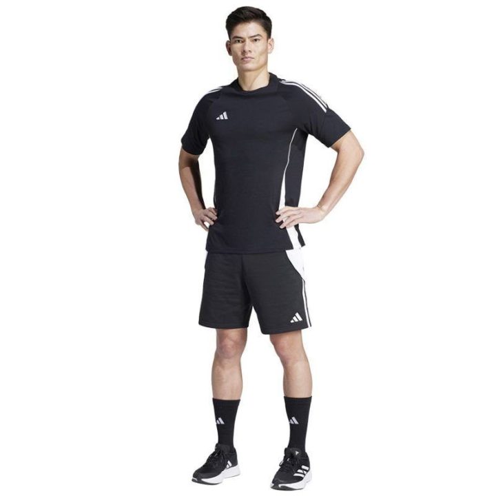 Vyriški medvilniniai futbolo marškinėliai adidas Tiro 24, juodi