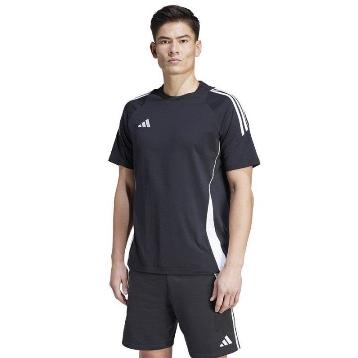 Vyriški medvilniniai futbolo marškinėliai adidas Tiro 24, juodi