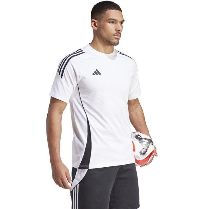 Vyriški medvilniniai marškinėliai adidas TIRO 24, balti