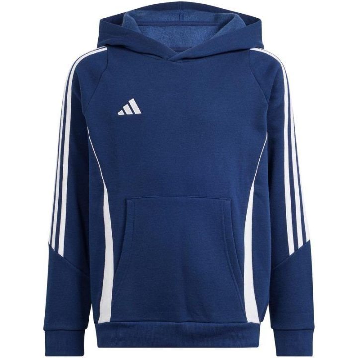 Vaikiškas džemperis su gobtuvu adidas Tiro 24, tamsiai mėlynas