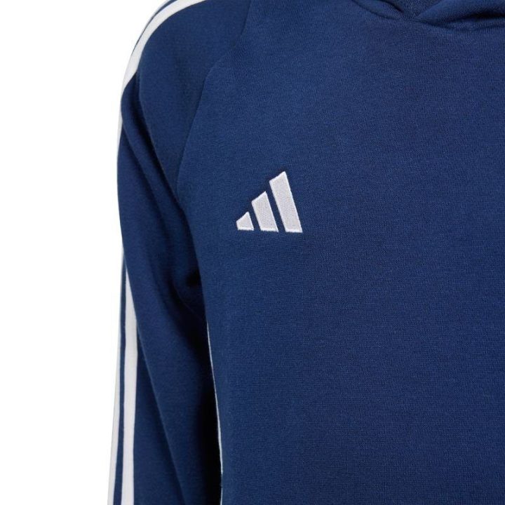 Vaikiškas džemperis su gobtuvu adidas Tiro 24, tamsiai mėlynas