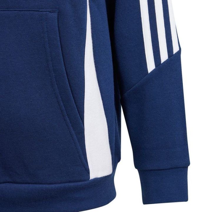Vaikiškas džemperis su gobtuvu adidas Tiro 24, tamsiai mėlynas