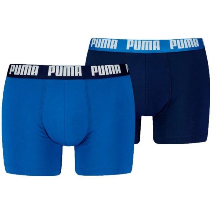 Vyriškos bokserės Puma Everyday Basic, 2 poros, mėlynos ir tamsiai mėlynos