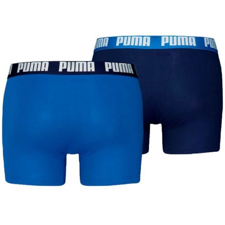 Vyriškos bokserės Puma Everyday Basic, 2 poros, mėlynos ir tamsiai mėlynos