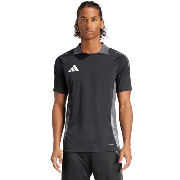 Vyriški prigludusio kirpimo marškinėliai adidas Tiro 24, juodi