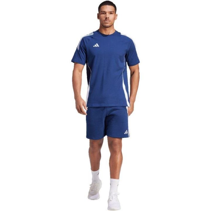 Vyriški medvilniniai marškinėliai adidas Tiro 24, mėlyni