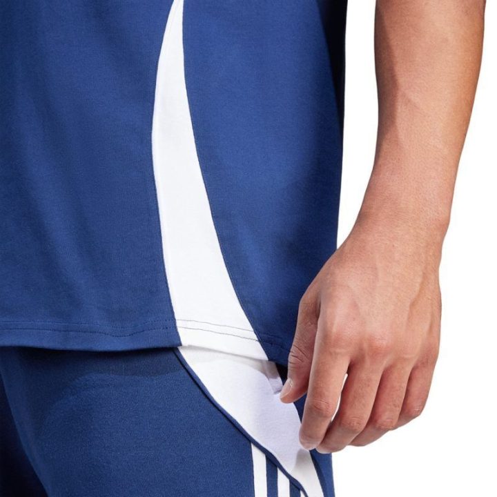 Vyriški medvilniniai marškinėliai adidas Tiro 24, mėlyni