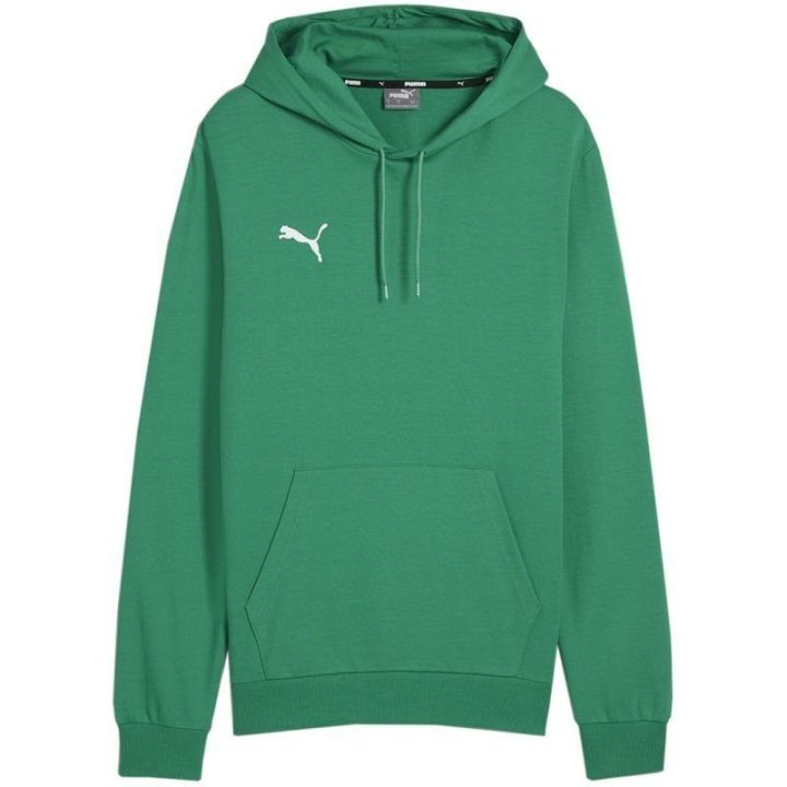 Vyriškas medvilninis džemperis su gobtuvu Puma Team Goal Casuals, žalias