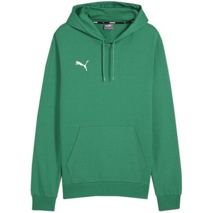 Vyriškas medvilninis džemperis su gobtuvu Puma Team Goal Casuals, žalias