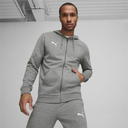Vyriškas džemperis su gobtuvu Puma Team Goal Casuals, pilkas