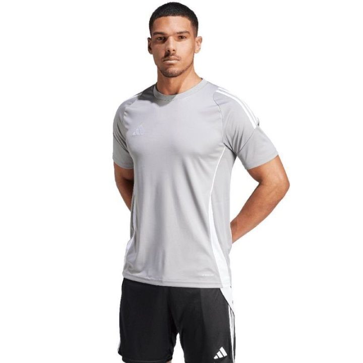 Vyriški futbolo marškinėliai su pailginta nugara adidas Tiro 24, pilki