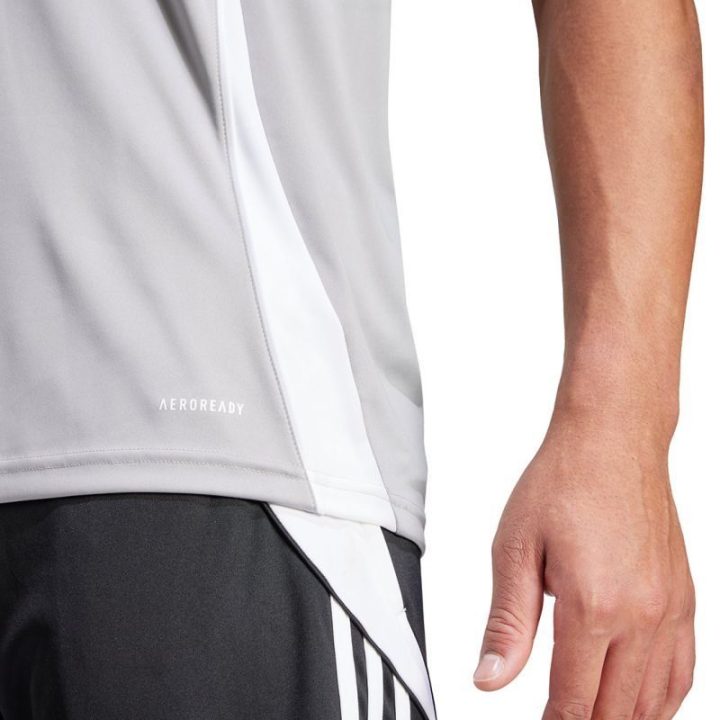 Vyriški futbolo marškinėliai su pailginta nugara adidas Tiro 24, pilki