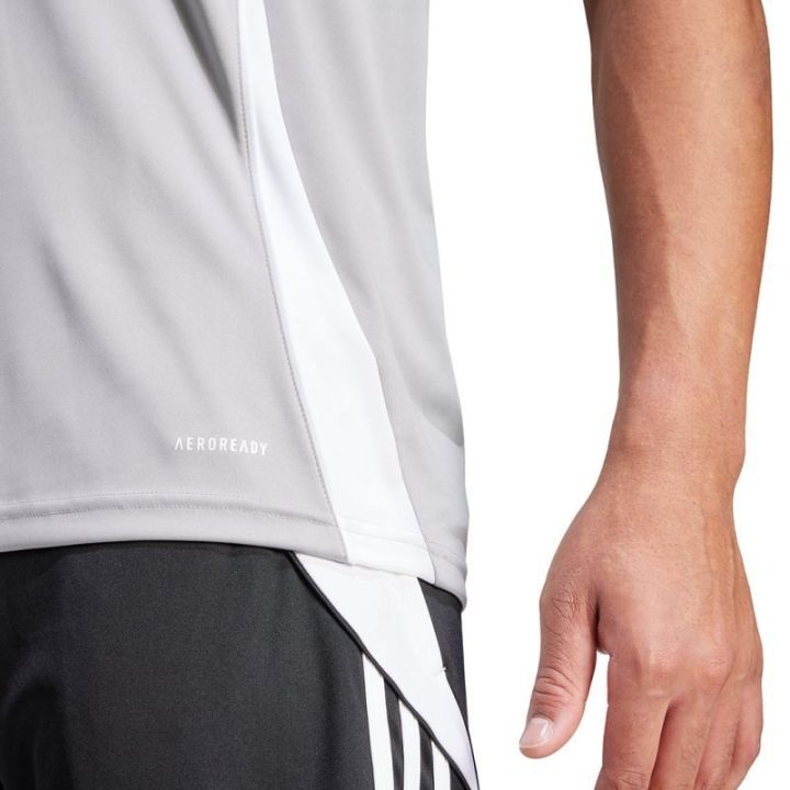Vyriški futbolo marškinėliai su pailginta nugara adidas Tiro 24, pilki