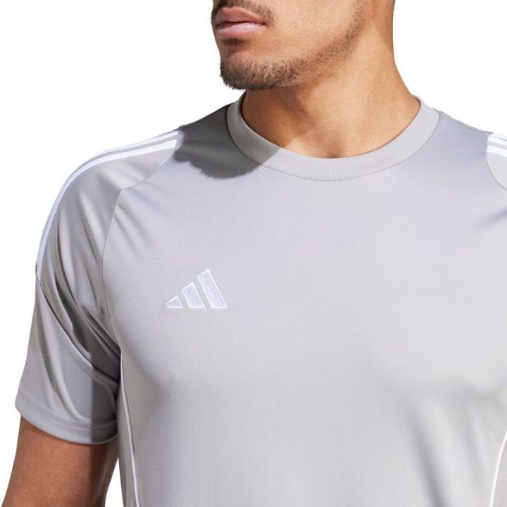 Vyriški futbolo marškinėliai su pailginta nugara adidas Tiro 24, pilki