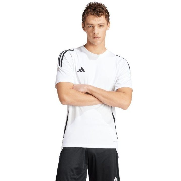 Vyriški prigludę futbolo marškinėliai adidas Tiro 24, balti