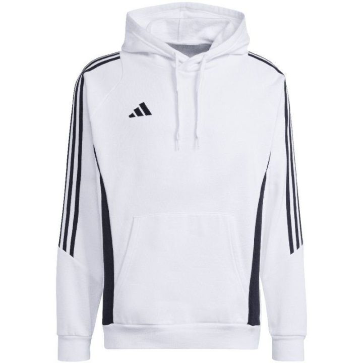 Vyriškas medvilninis džemperis su gobtuvu adidas Tiro 24, baltas