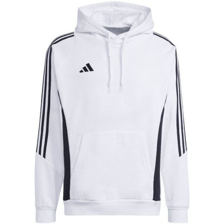 Vyriškas medvilninis džemperis su gobtuvu adidas Tiro 24, baltas