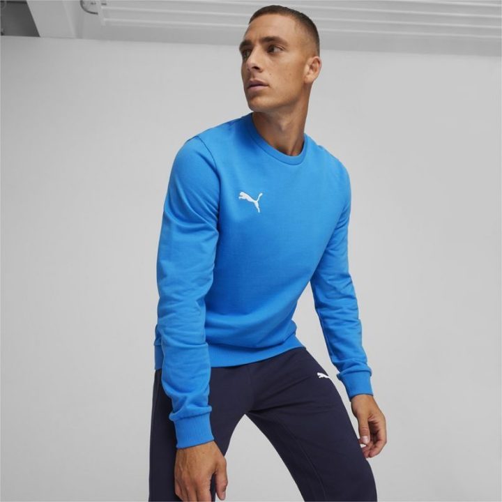 Vyriškas medvilninis džemperis Puma Team Goal Casuals, mėlynas