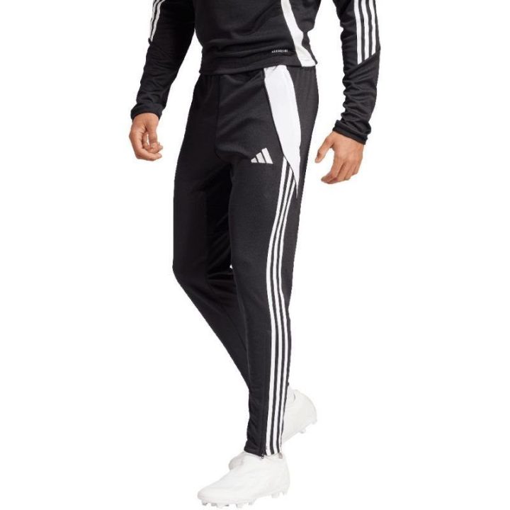 Vyriškos prigludusio kirpimo kelnės adidas Tiro 24, juodos