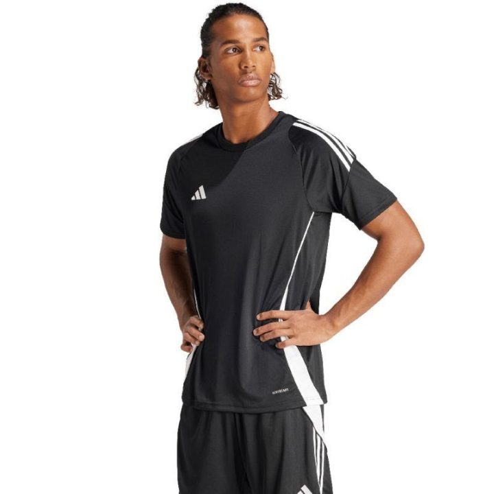 Vyriški prigludę futbolo marškinėliai adidas Tiro 24, juodi