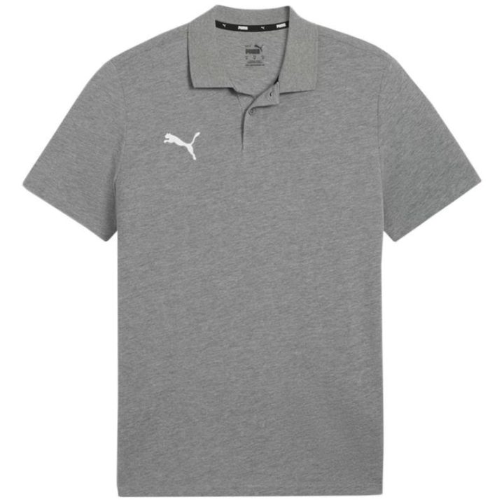 Vyriški medvilniniai polo marškinėliai Puma Team Goal Casuals, pilki