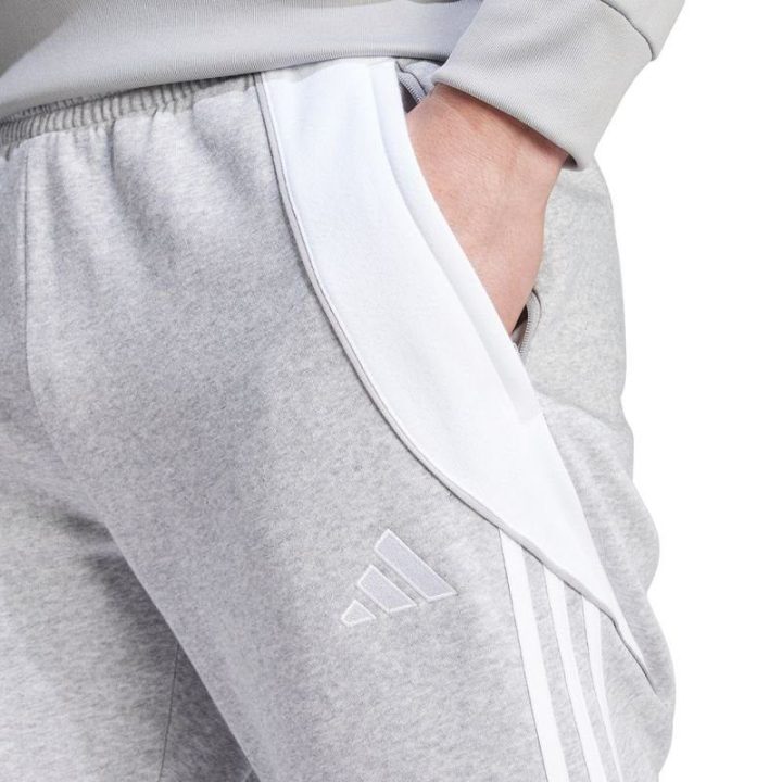 Vyriškos medvilninės sportinės kelnės adidas Tiro 24, pilkos