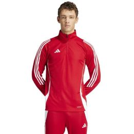 Vyriškas džemperis su trumpu užtrauktuku adidas Tiro 24, raudonas