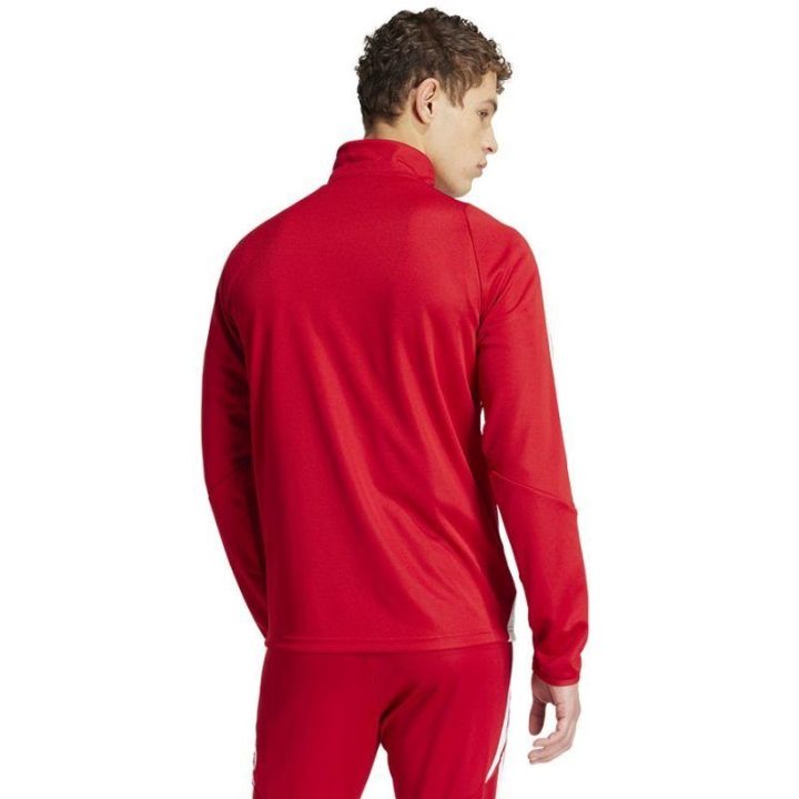 Vyriškas džemperis su trumpu užtrauktuku adidas Tiro 24, raudonas