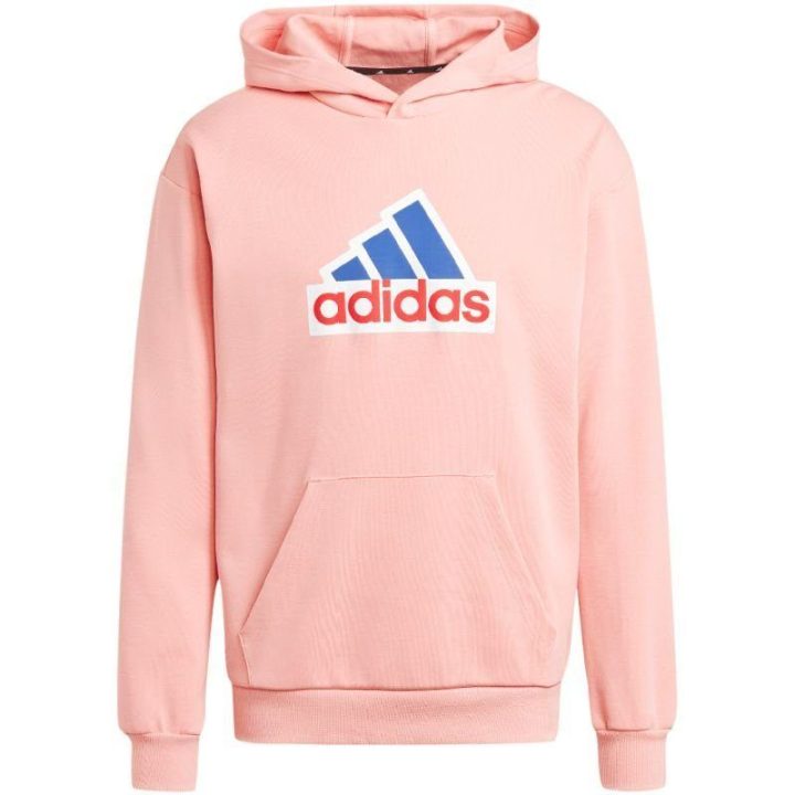 Vyriškas džemperis su gobtuvu adidas FI BOS HD OLY, rožinis