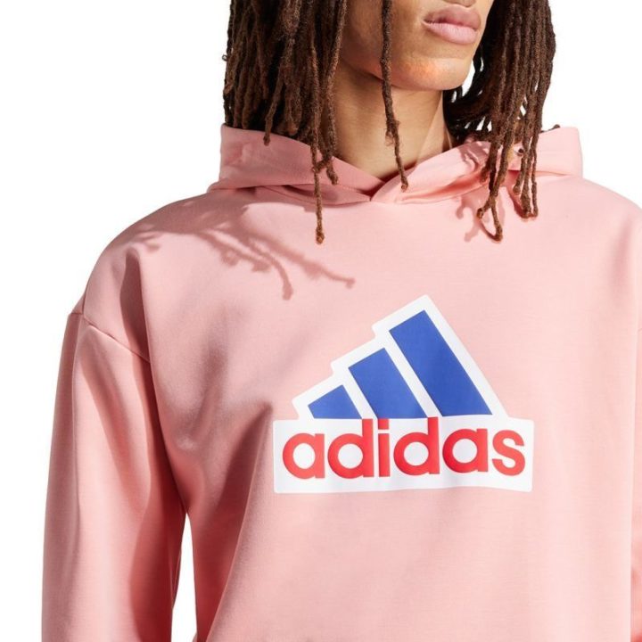 Vyriškas džemperis su gobtuvu adidas FI BOS HD OLY, rožinis