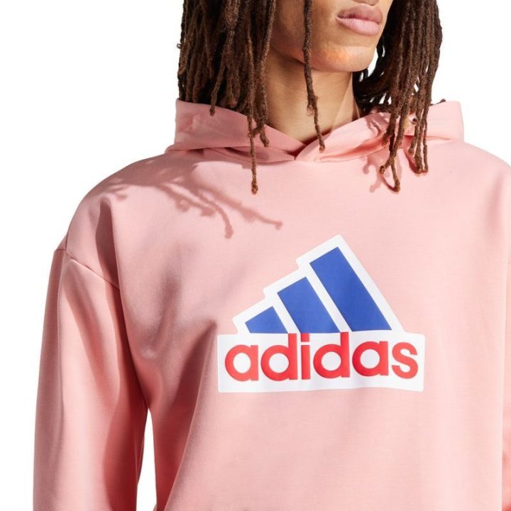 Vyriškas džemperis su gobtuvu adidas FI BOS HD OLY, rožinis