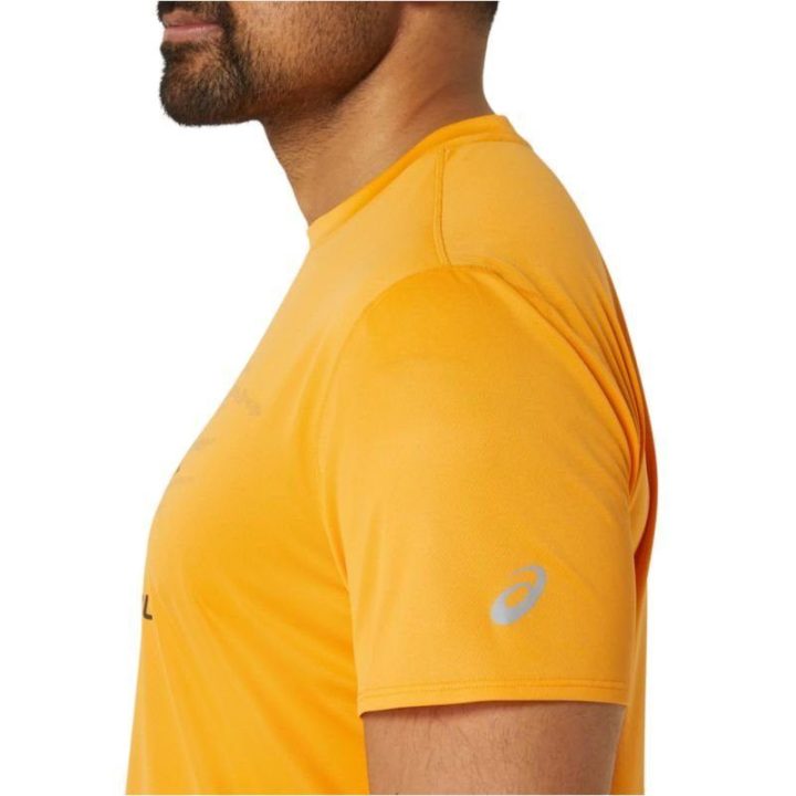 Vyriški marškinėliai ASICS Fujitrail Logo, oranžiniai