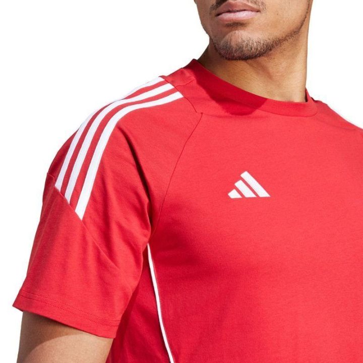 Vyriški medvilniniai marškinėliai adidas Tiro 24 Sweat, raudoni