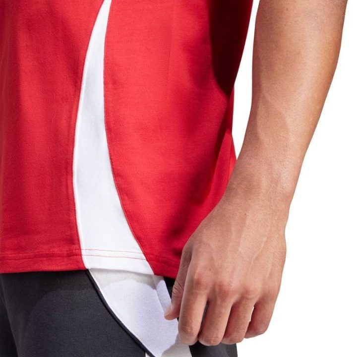 Vyriški medvilniniai marškinėliai adidas Tiro 24 Sweat, raudoni