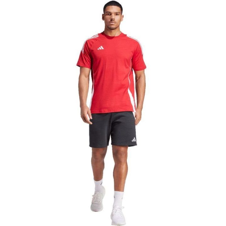 Vyriški medvilniniai marškinėliai adidas Tiro 24 Sweat, raudoni