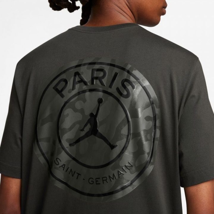 Vyriški marškinėliai Nike PSG, grafito spalvos