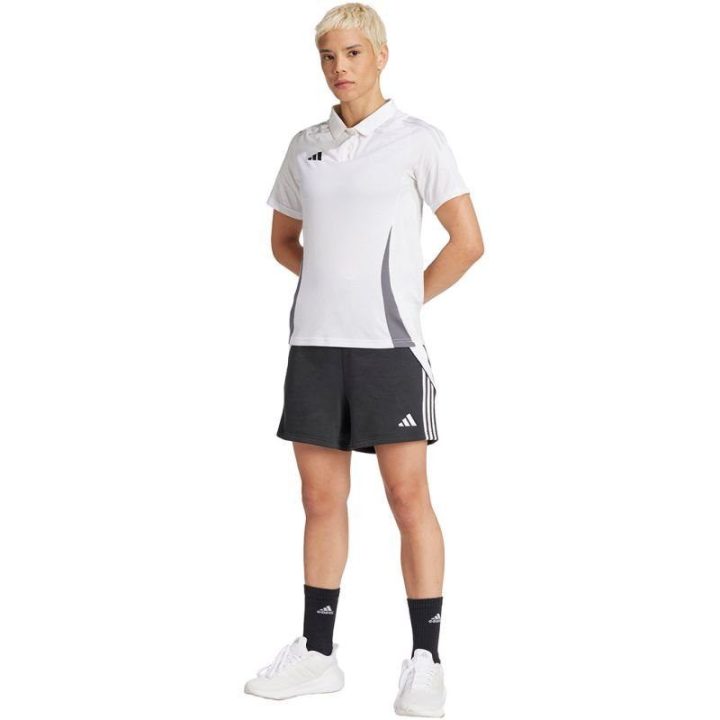 Moteriški medvilniniai šortai adidas Tiro 24, juodi ir balti
