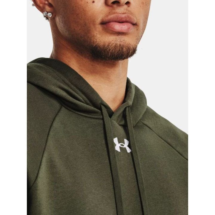 Vyriškas džemperis su kengūros kišene Under Armour, žalias