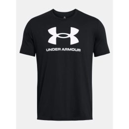 Vyriški medvilniniai marškinėliai Under Armour Sportstyle Logo, juodi