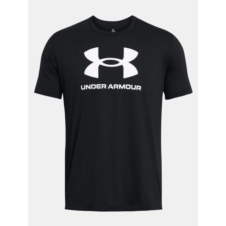 Vyriški medvilniniai marškinėliai Under Armour Sportstyle Logo, juodi