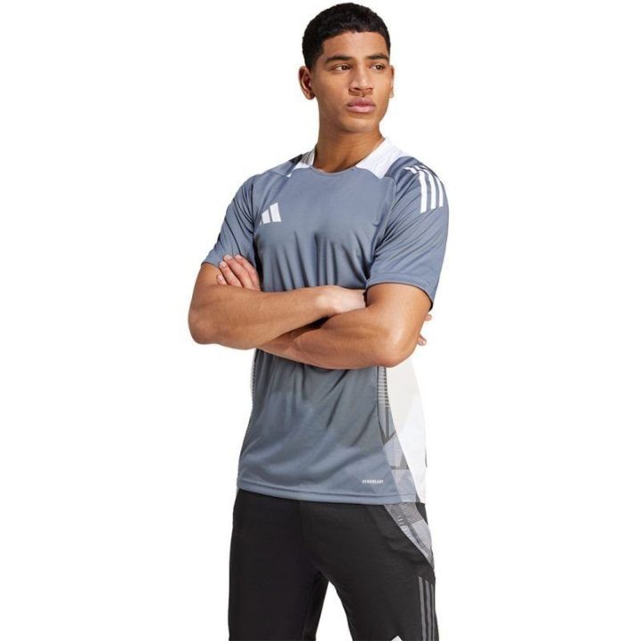 Vyriški futbolo marškinėliai adidas Tiro 24, pilki