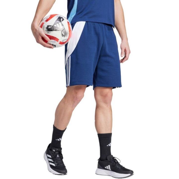 Vyriški medvilniniai šortai adidas Tiro 24, tamsiai mėlyni