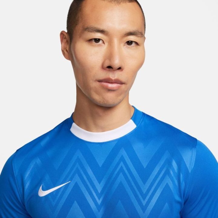Vyriški futbolo marškinėliai Nike Dri-FIT Challenge V, mėlyni