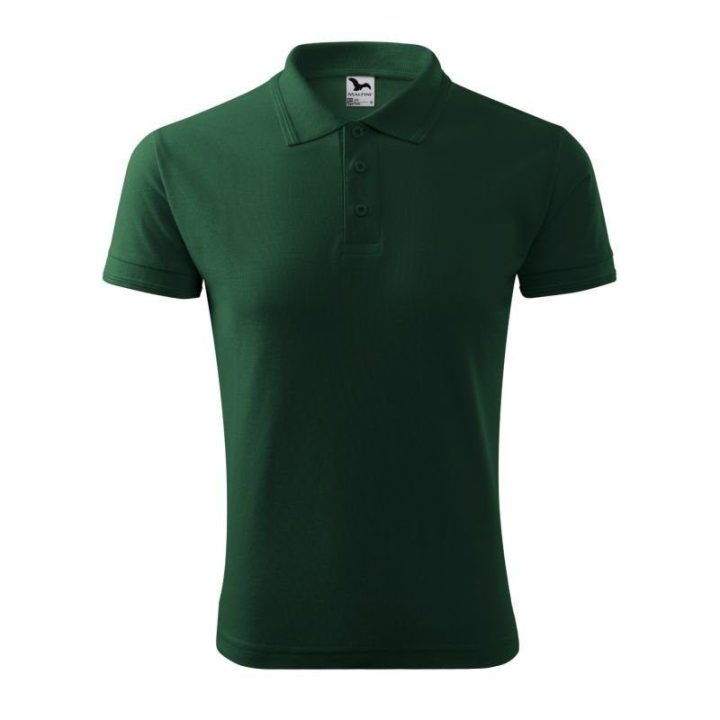 Vyriški medvilniniai polo marškinėliai Malfini Pique Polo, žali