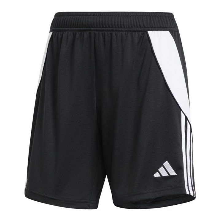 Moteriški šortai su reguliuojamu juosmeniu adidas Tiro 24, juodi