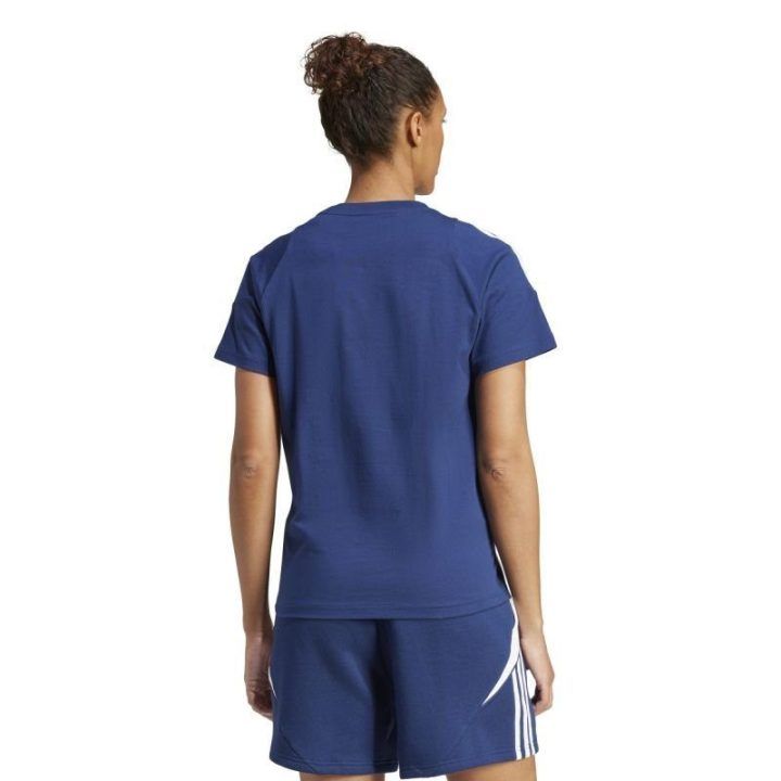 Moteriški treniruočių marškinėliai adidas Tiro 24, tamsiai mėlyni
