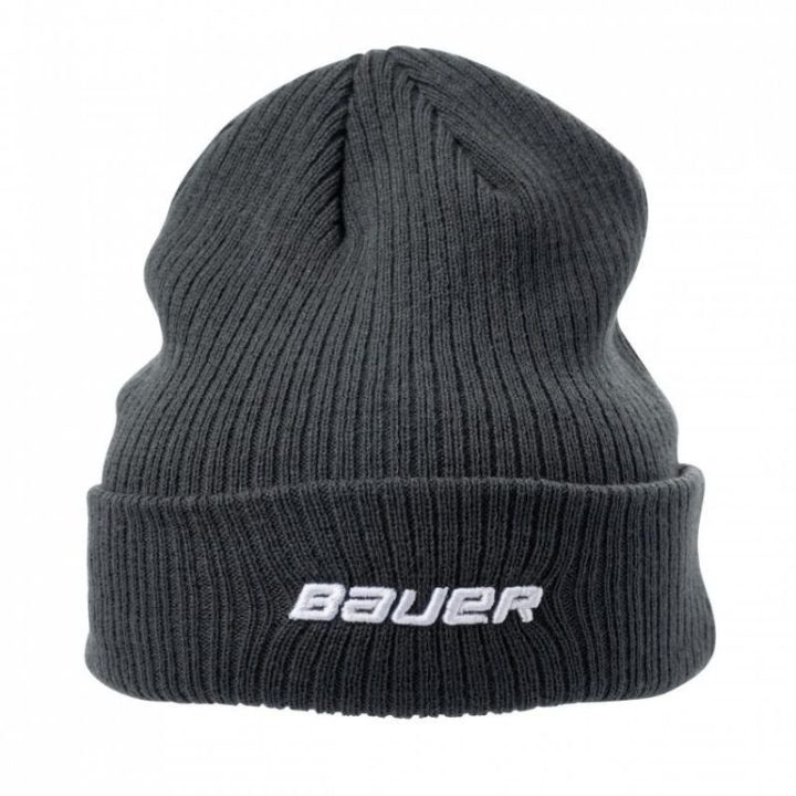 Žieminė kepurė su flisiniu pamušalu Bauer Team Ribbed Touque SR