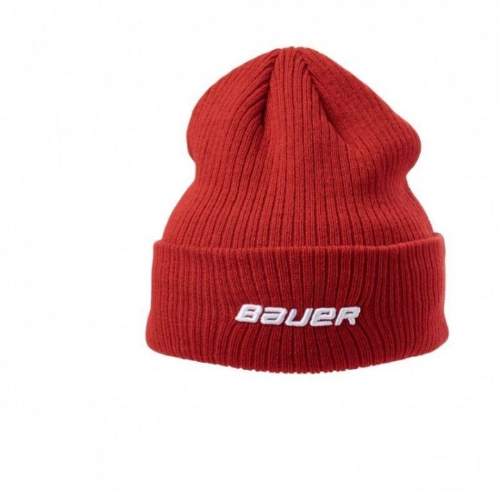 Žieminė kepurė su flisiniu pamušalu Bauer Team Ribbed Touque SR
